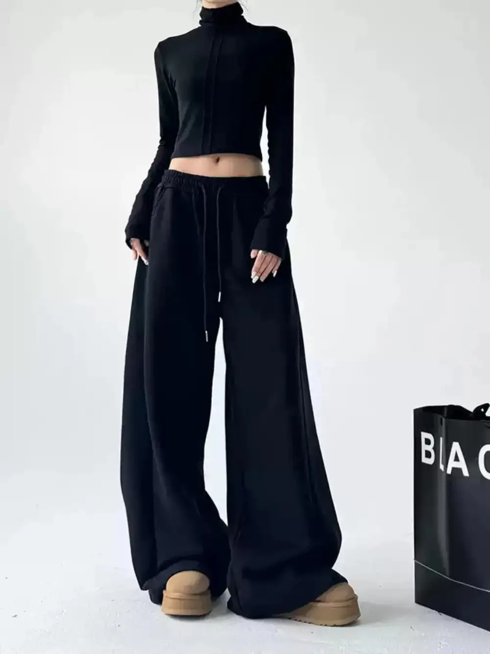 Wide Leg Modern Trousers