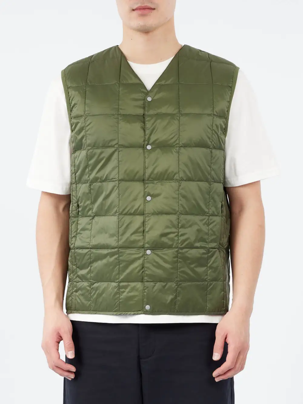 Men's V Neck Zip Pocket Vest