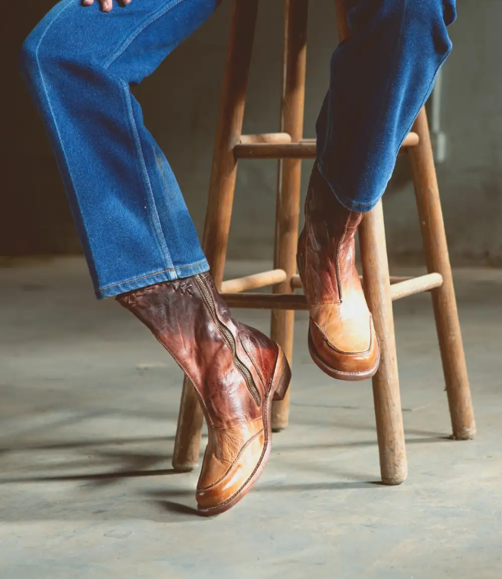 Square-Toe Apron-Toe Western Boots