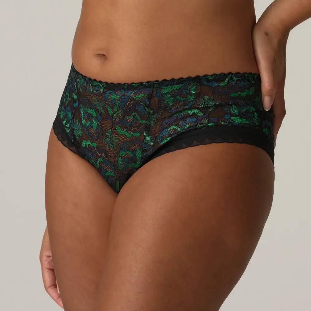 Women's High Cut Lace Mesh Tanga Panty