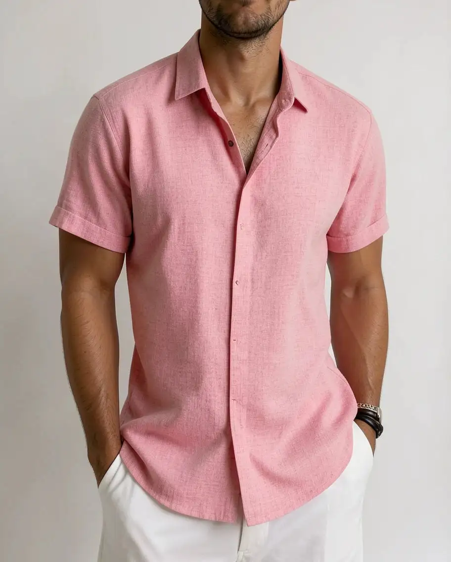 Linen Short Sleeve Casual Shirt