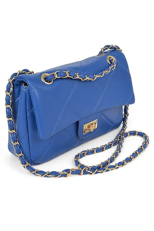 Quilted Twist Shoulder Bag