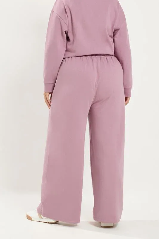 Pink Wide Leg Jogger