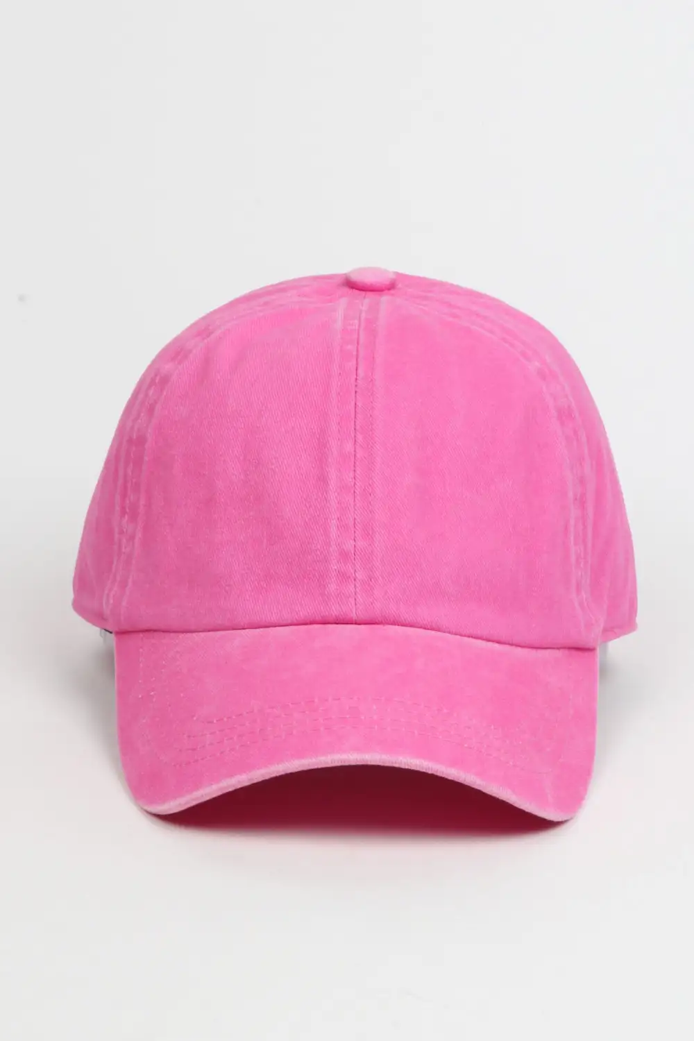 Six Panel Washed Denim Baseball Cap