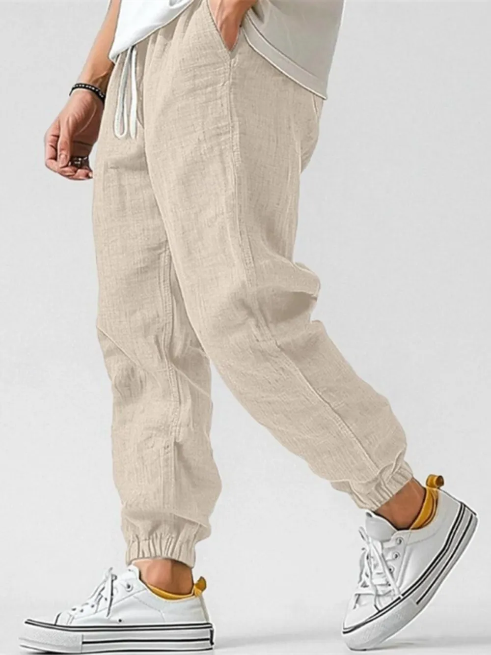 Roomy Cotton Linen Pants
