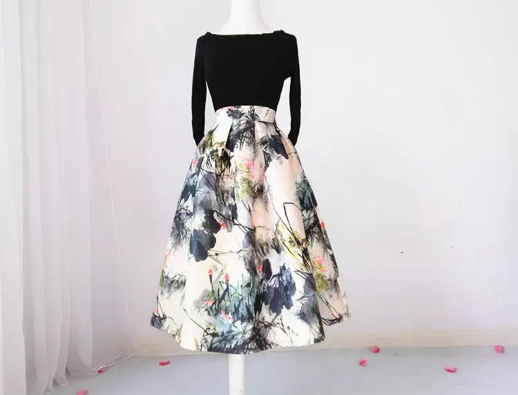 Lightweight Simple Everyday Casual Polyester Skirt