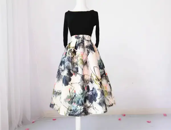 Lightweight Simple Everyday Casual Polyester Skirt