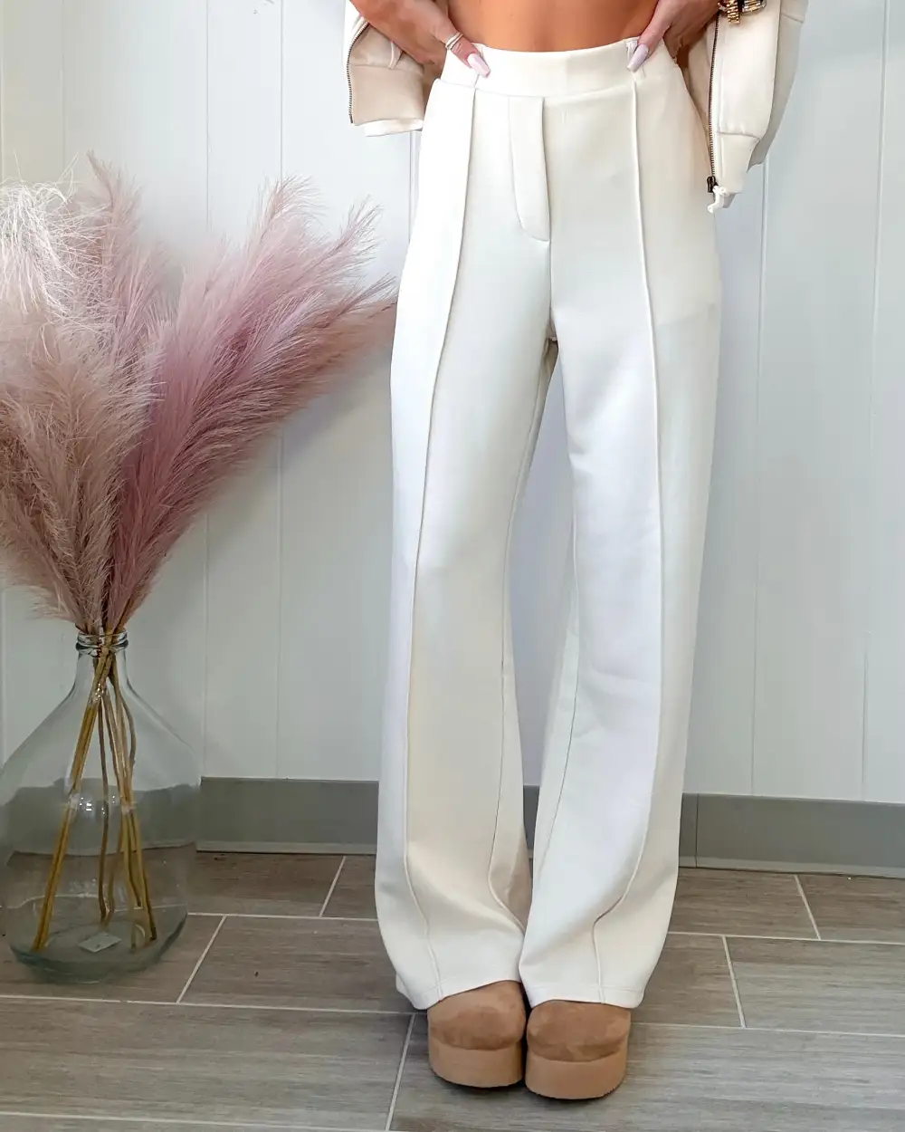 Classic Elastic-Waist Pants