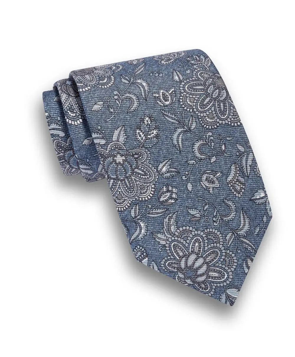 Refined Floral Silk Tie