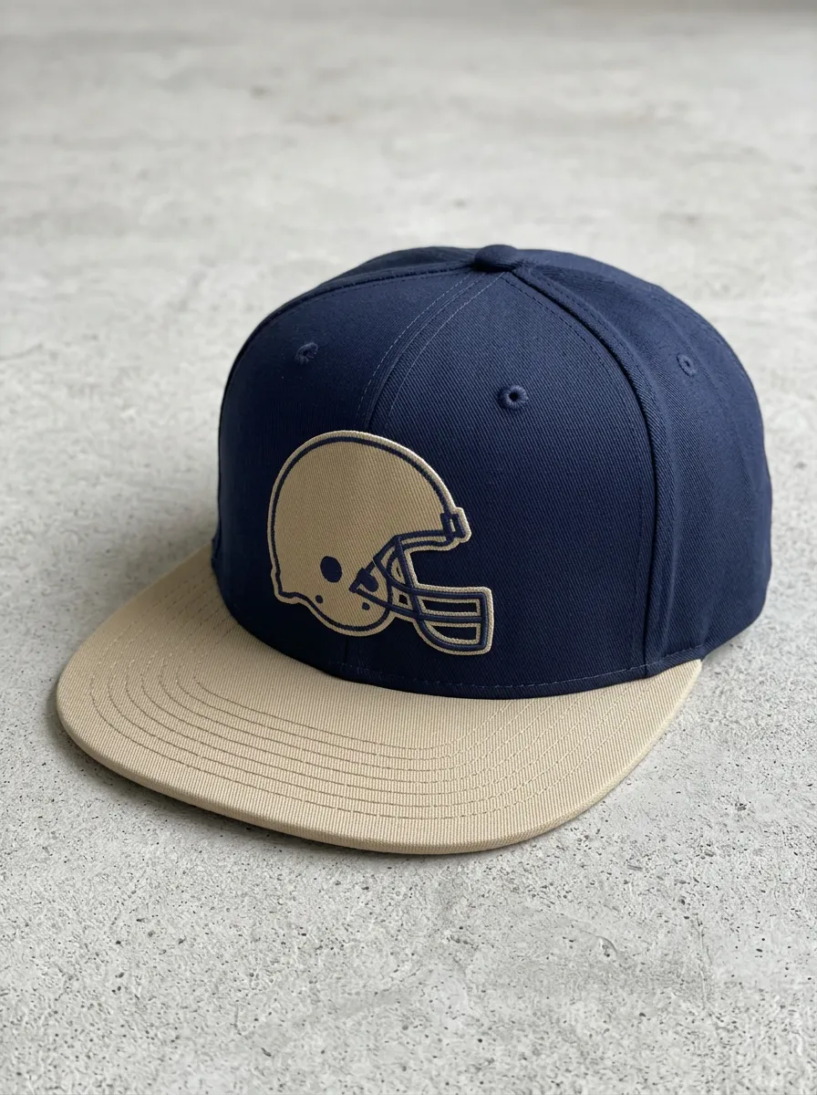 Men's Stadium Football Fan Helmet Logo Embroidered Snapback Cap