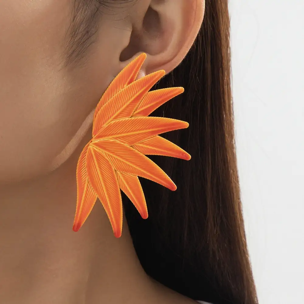 Fine Detail Maple Leaf Earrings