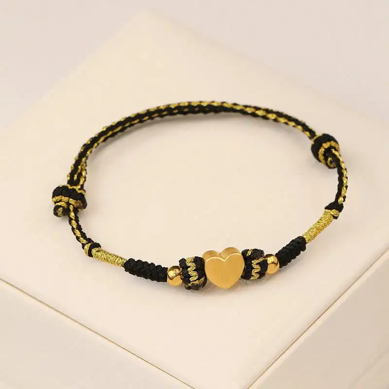 Handmade Love Heart King Kong Knot Braided Bracelet