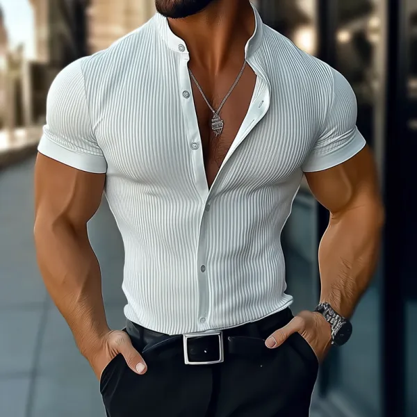Striped Clean Cut Shirt