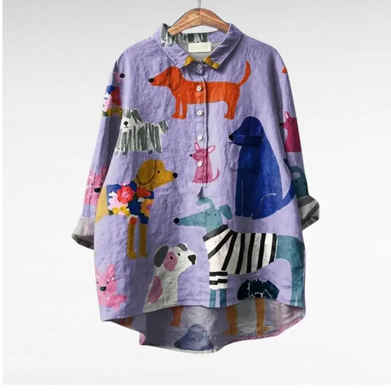 Utility Printed Soft Tailored Top