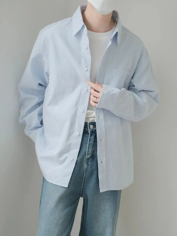 Thin Striped Clean Fit Shirt