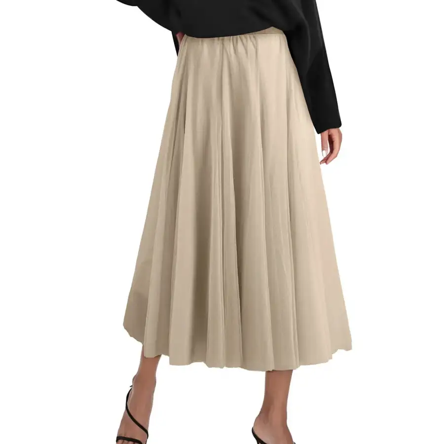 High-waisted Midi Skirt