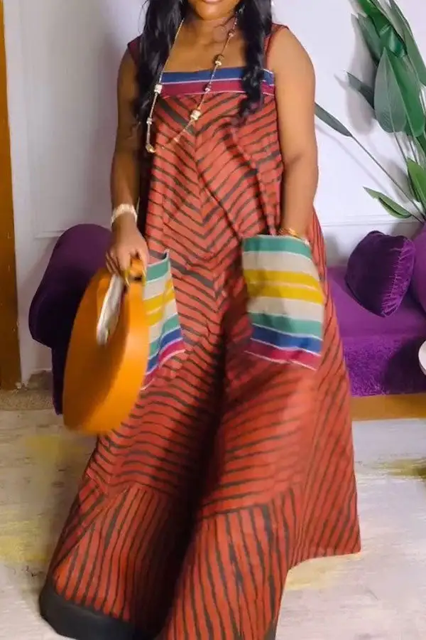Pocket Wide-Leg Sleeveless Jumpsuit