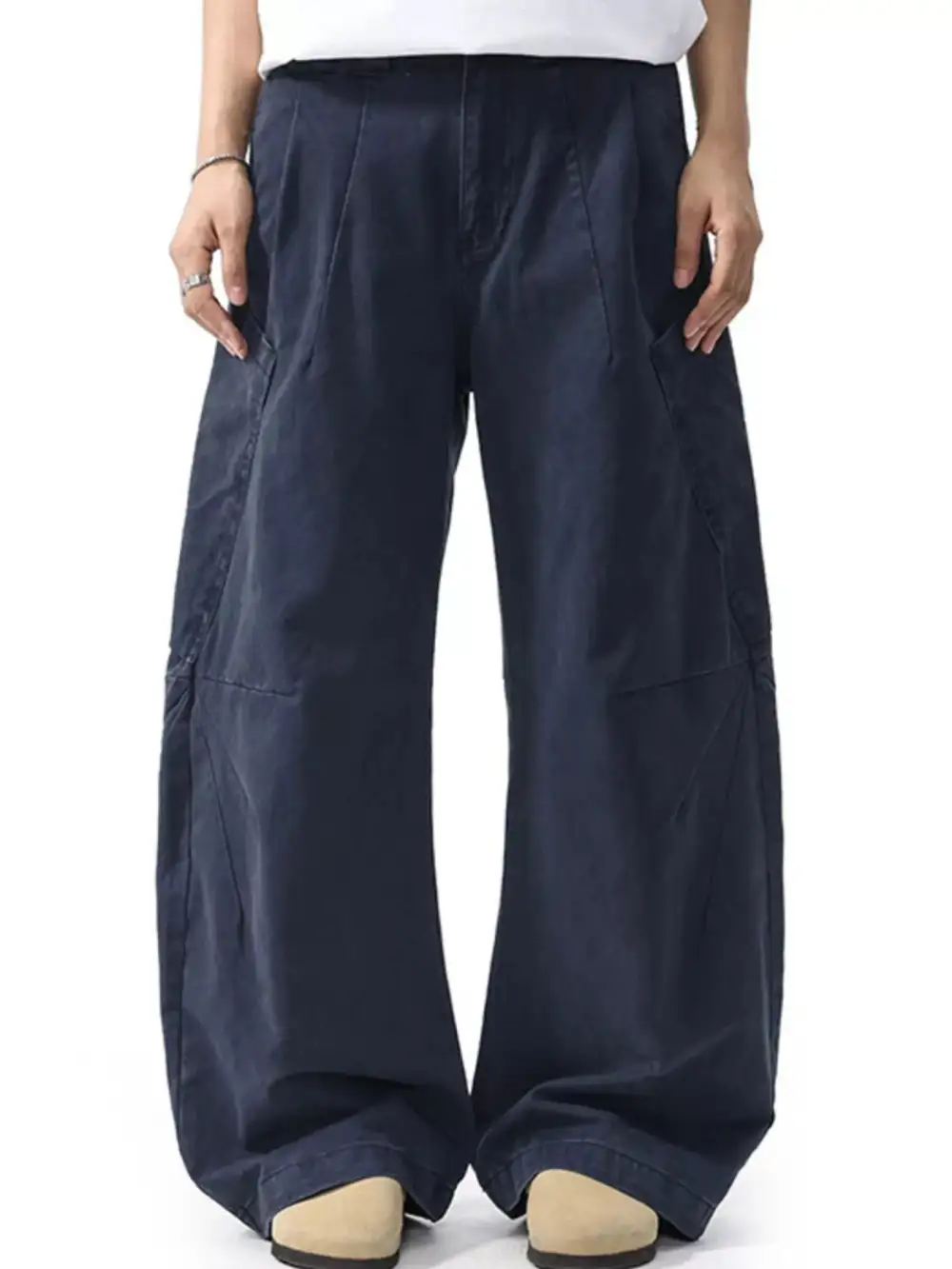 Pocketed Wide Leg Cargo Pants