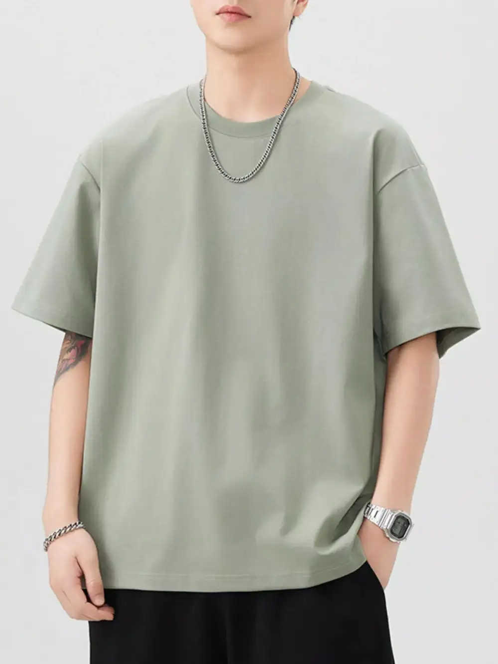 Cotton Round Neck Short Sleeve T-Shirt