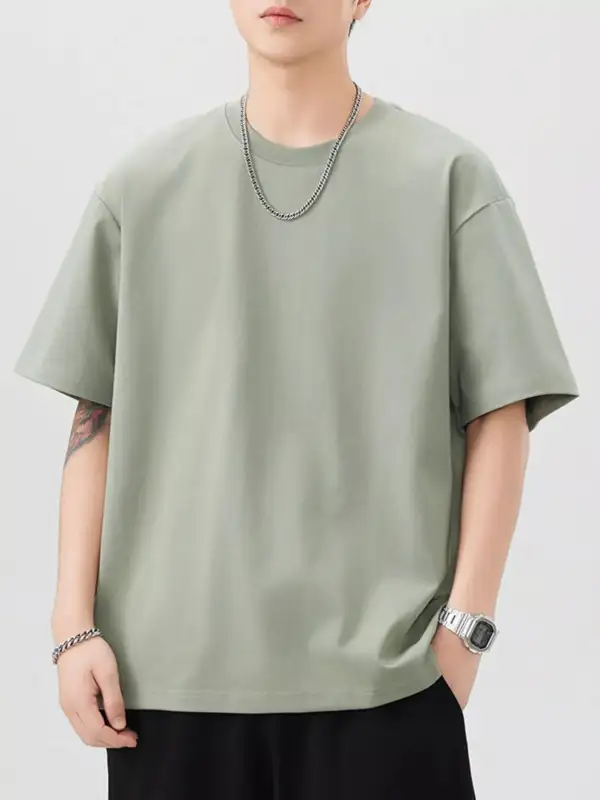 Cotton Round Neck Short Sleeve T-Shirt