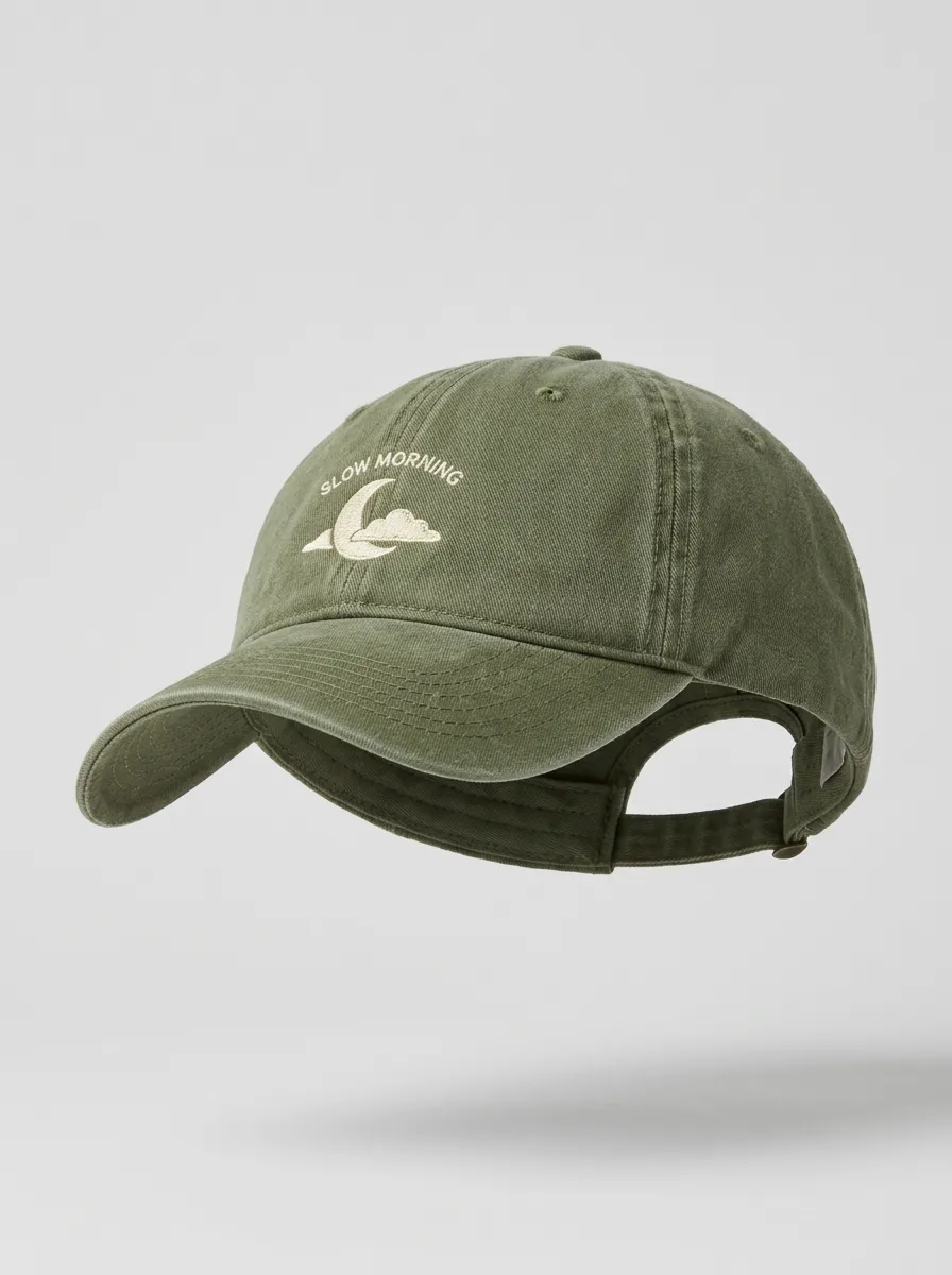 Slow-Morning Printed Unisex Baseball Cap