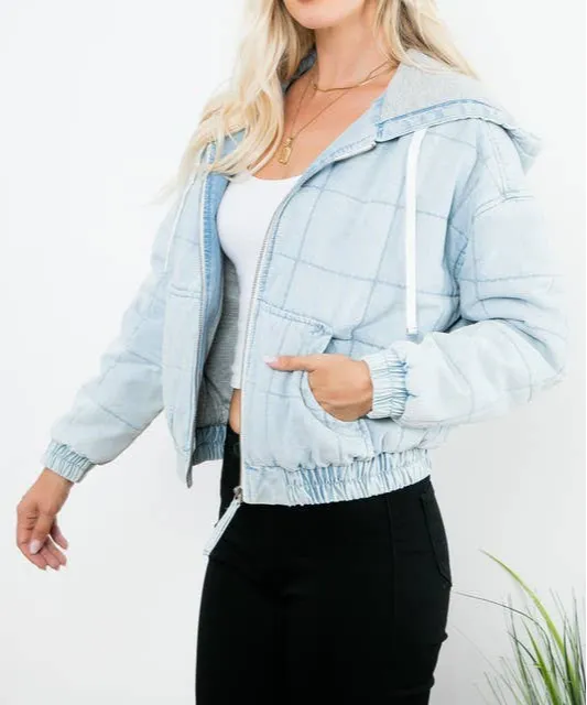 Denim Bomber Jacket