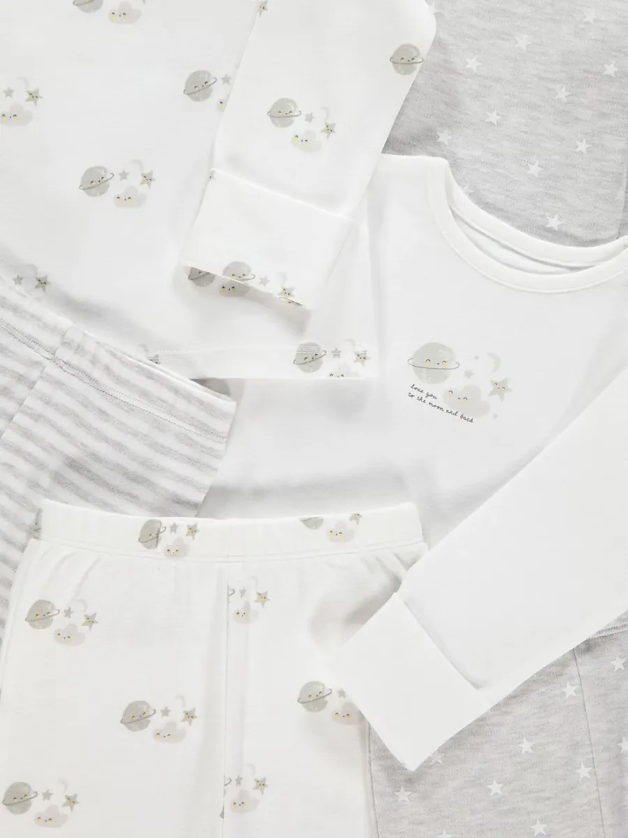 Moon and Stars Pyjamas 3 Pack