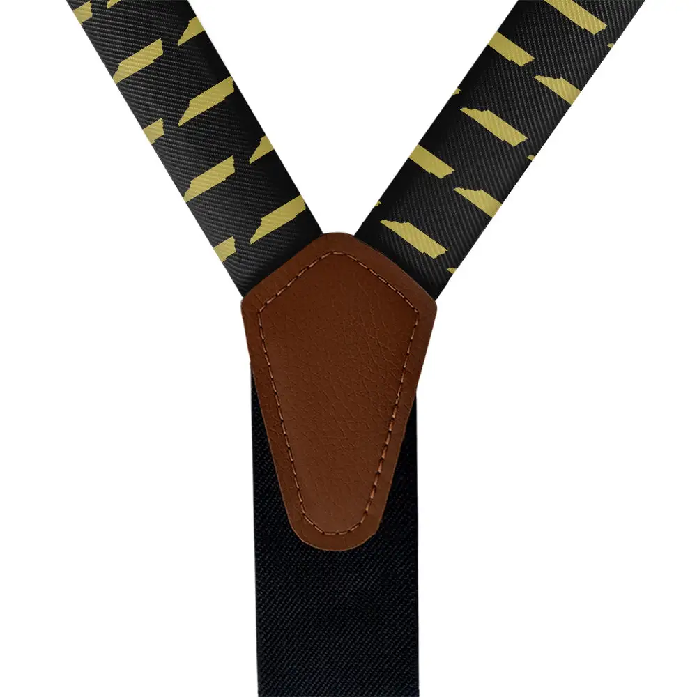 Graphic Pattern Motif Suspenders
