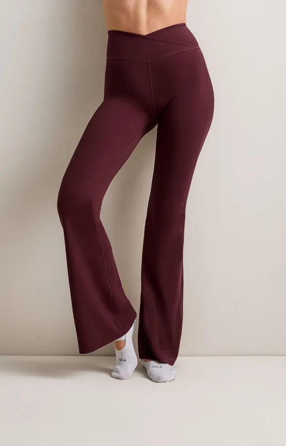 Active Studio Wrap Waist Flared Yoga Leggings