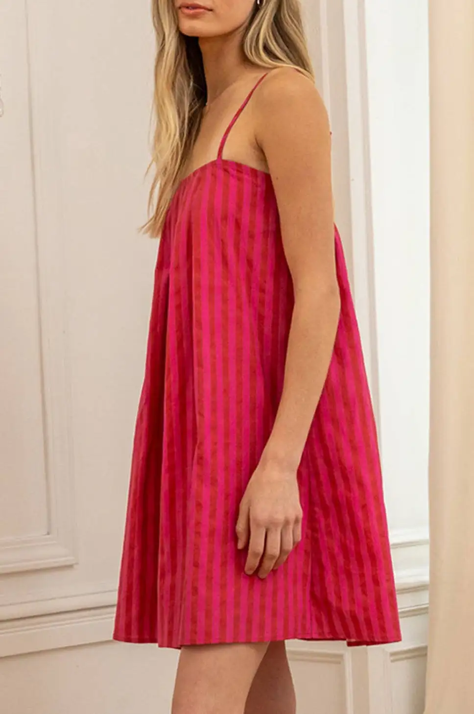 Sleeveless Striped Women's Casual Dress