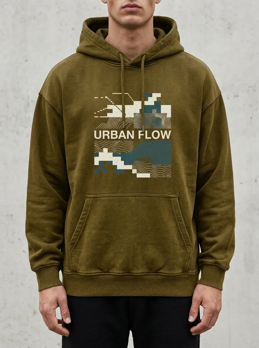 Geometric Geometric Abstract Men's Graphic Hoodie