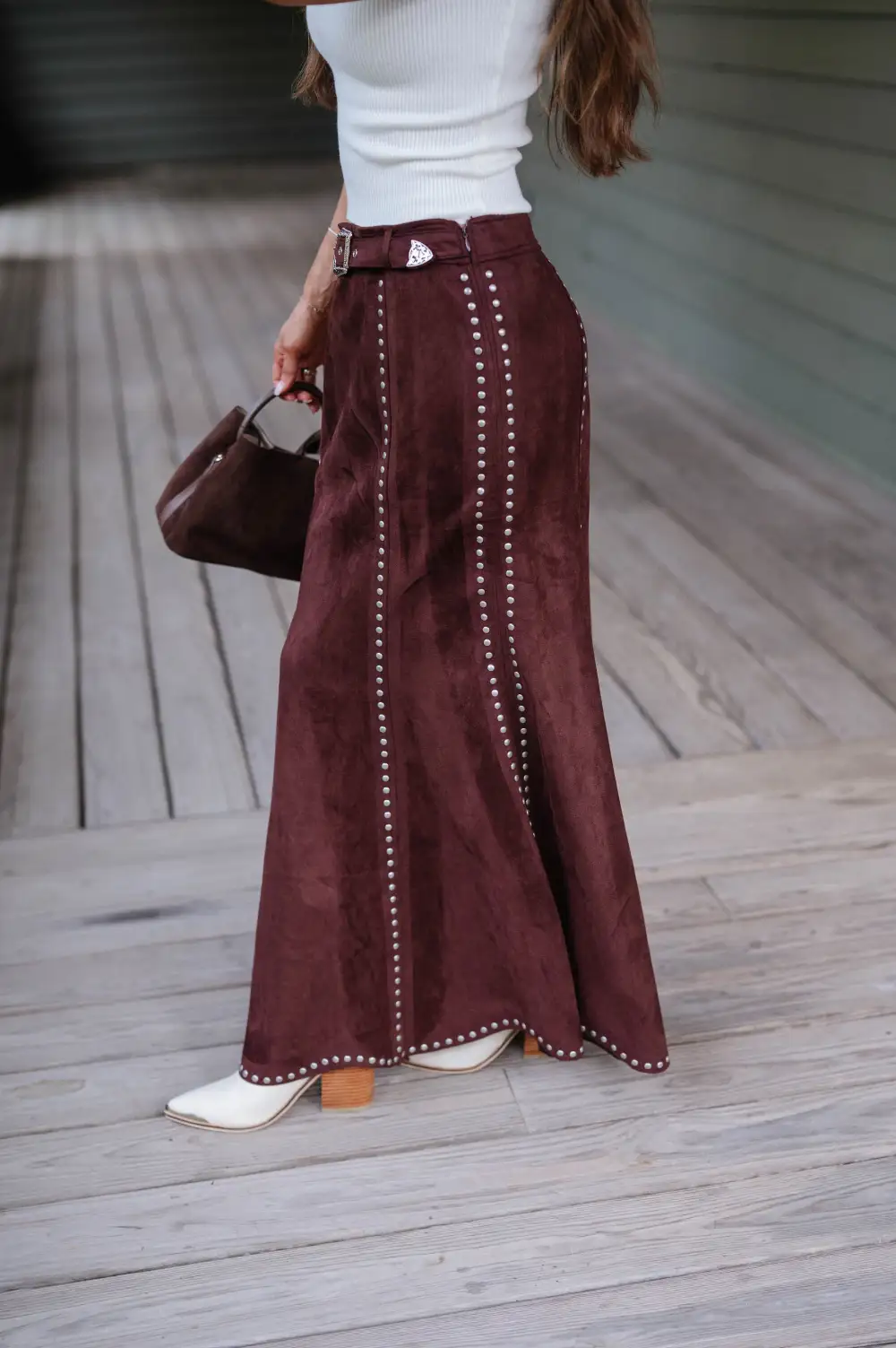 Low Rise Maxi Skirt