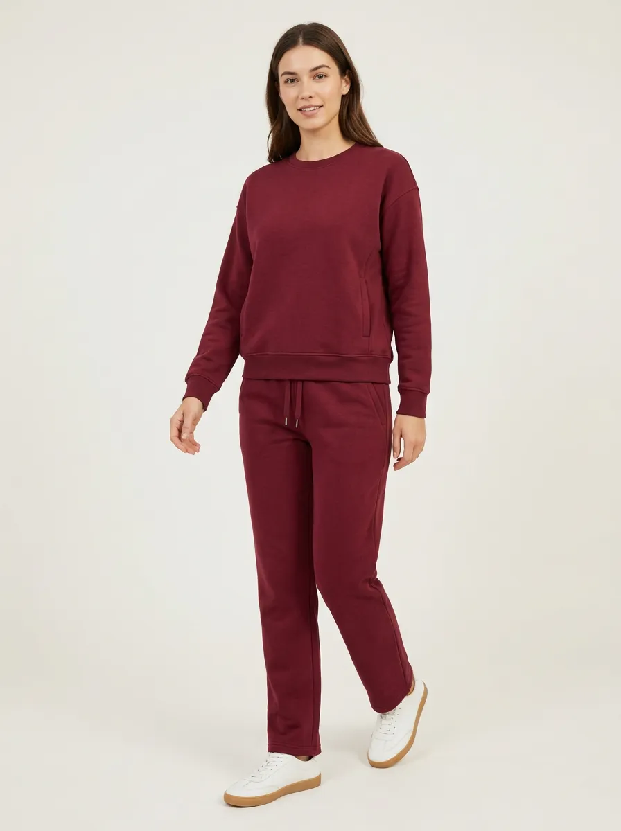 Women's Printed Sweatshirt Sweatpants Set
