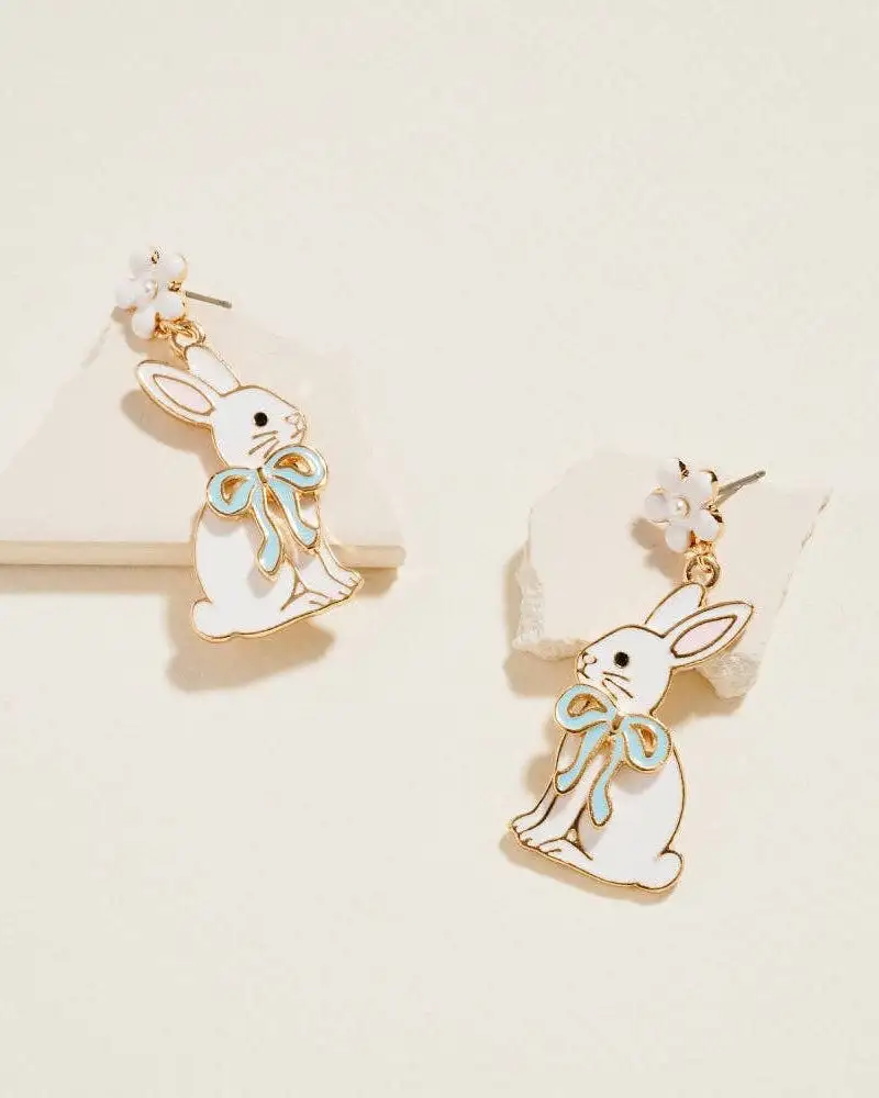 Floral Enamel Fashion Earrings