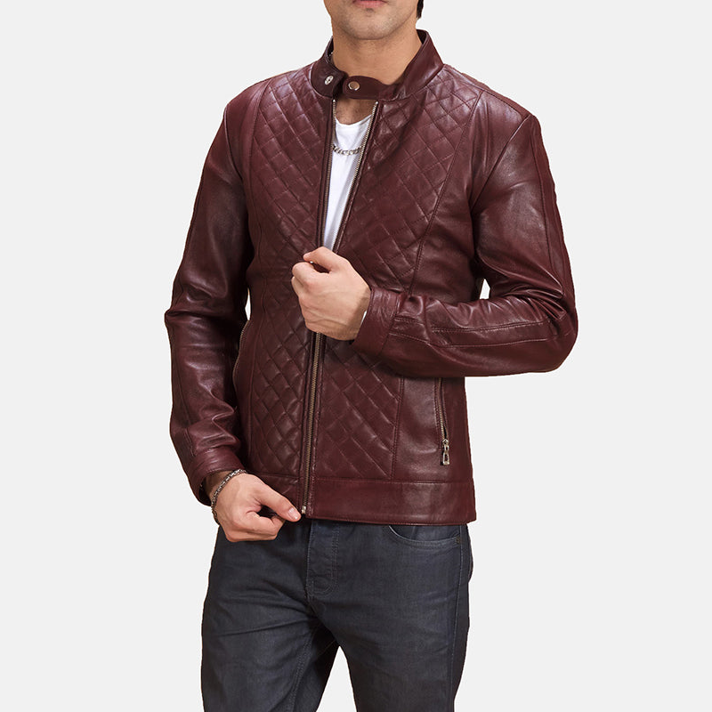 Men's Rugged Refined Biker Leather Jacket