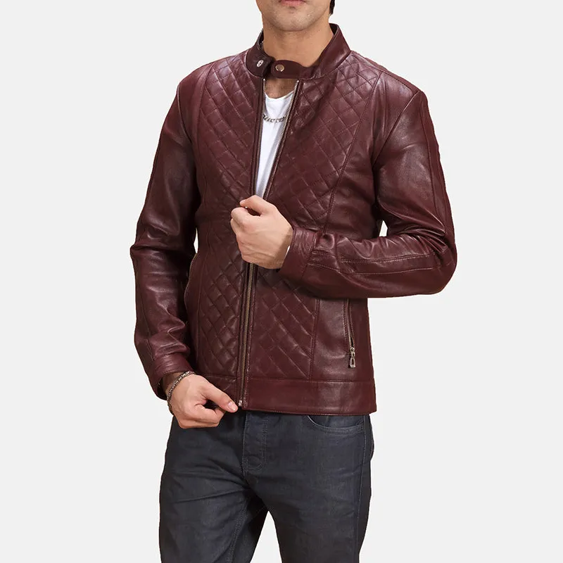 Men's Rugged Refined Biker Leather Jacket