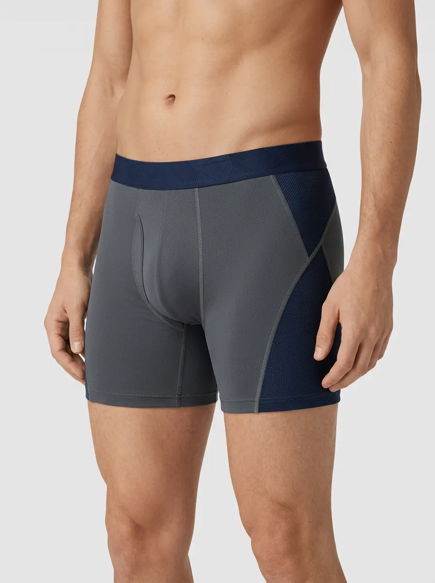 Urban Colorblock Performance Athletic Design Men's Boxer Briefs