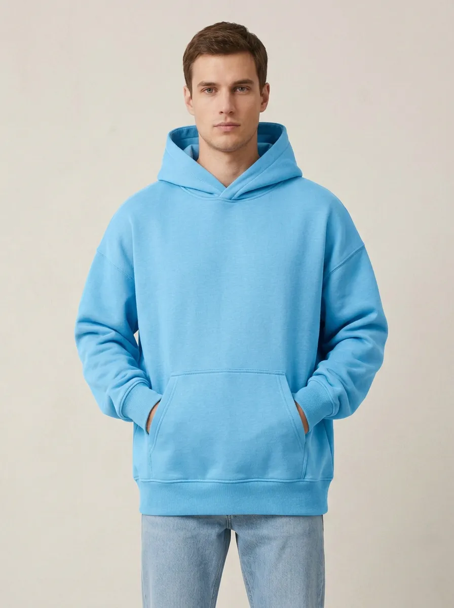 Unisex Oversized Everyday Layering Hooded Sweatshirt