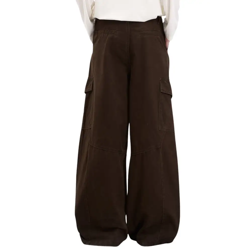 Straight Leg Baggy Paneled Cargo Pants