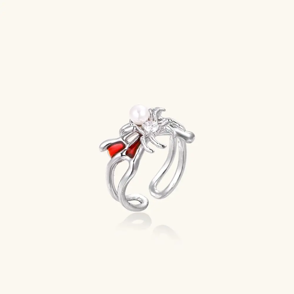 Sculptural Spider Ring