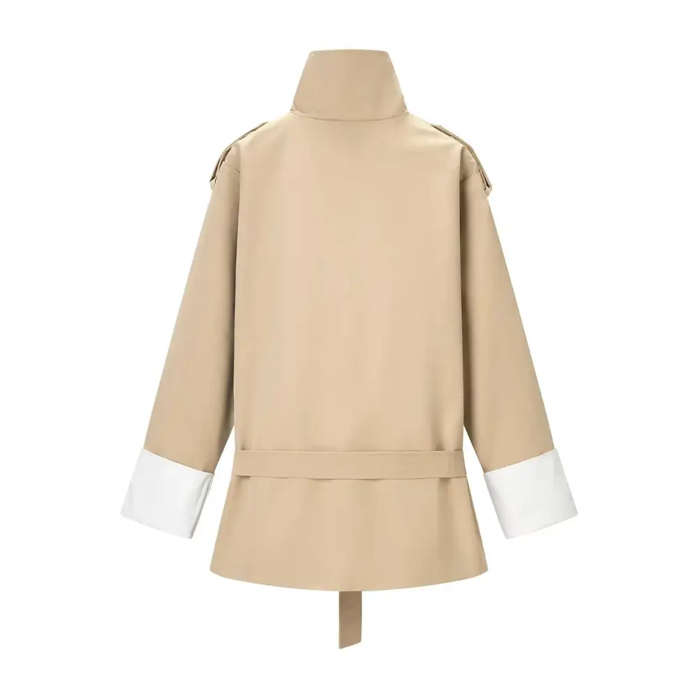 Relaxed Double Breasted Trench Coat