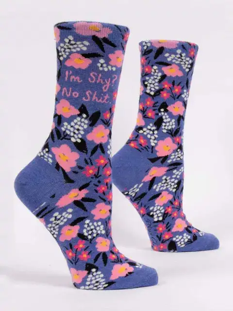 Women's I'm Shy? No Shit. Crew Socks