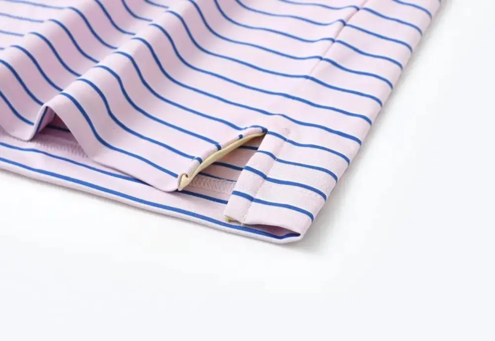 Men's Golf Striped Short Sleeve Polo Shirts Performance Comfortable Shirt