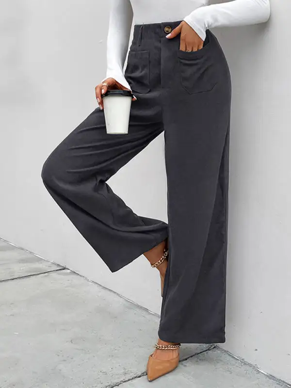 Corduroy Patch Pocket Pants