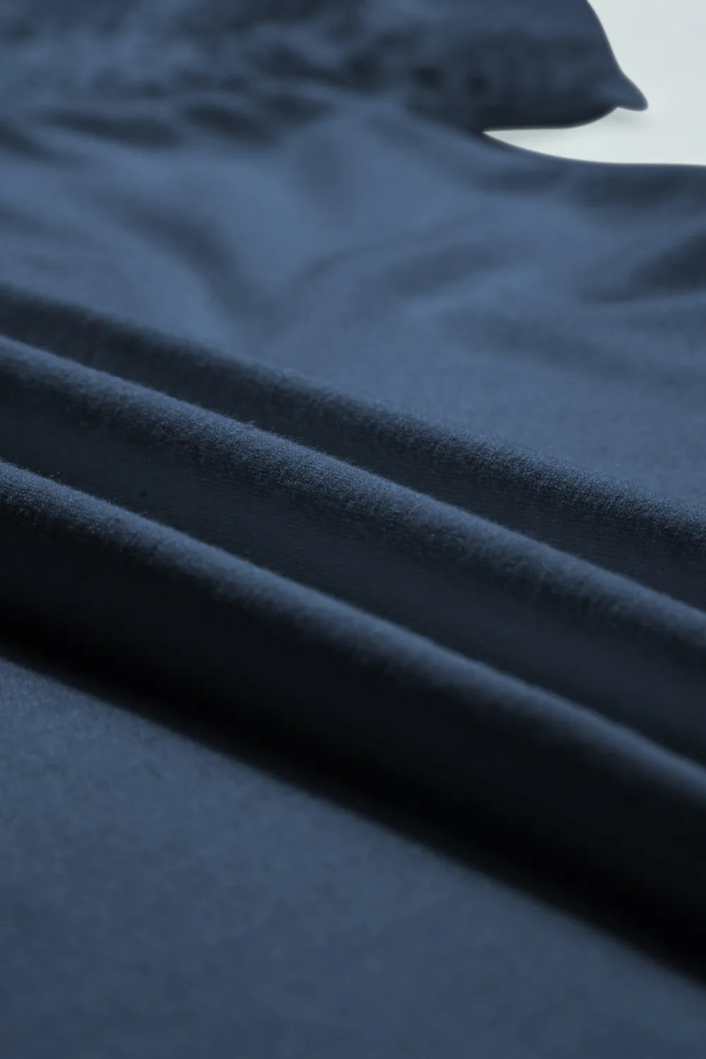 Navy Blue Seamed Detail Contrast Tee