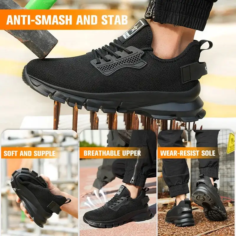Men's Reinforced Work Shoes