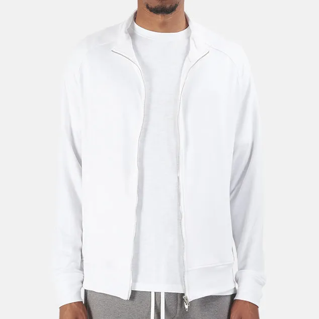 Cotton Ribbed Zip T-Shirt