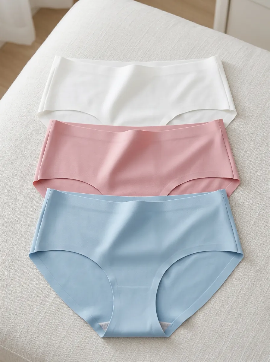 Women's Simple Seamless Solid Color Three-Pack Panties