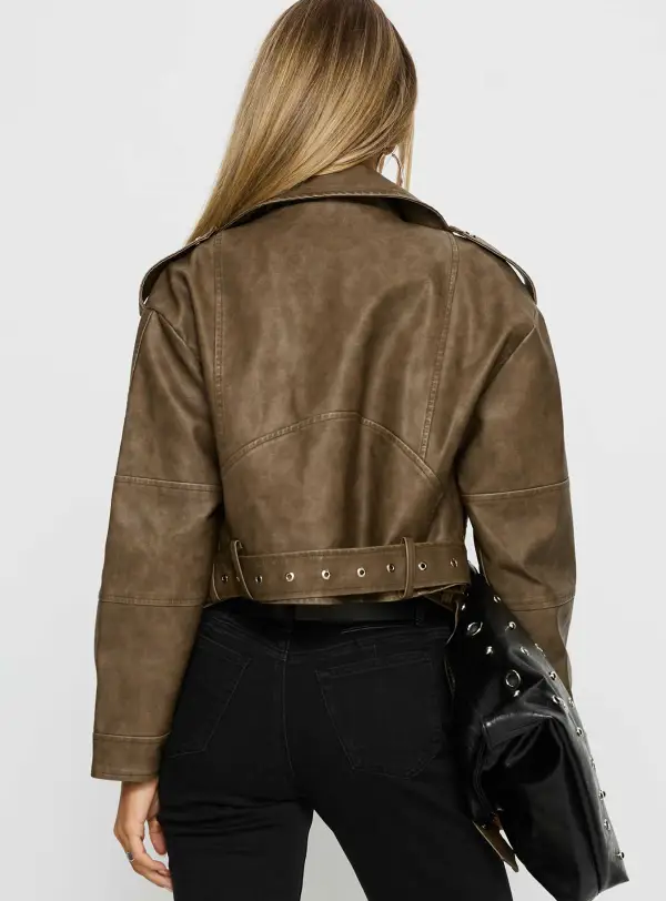 Women’s Streetwear Faux Leather Jacket