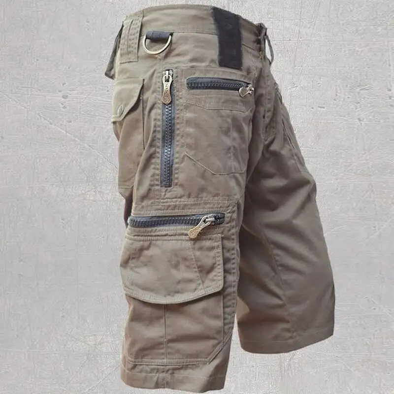 Men's Urban Easy Fit Utility Cargo Shorts for Daily Wear
